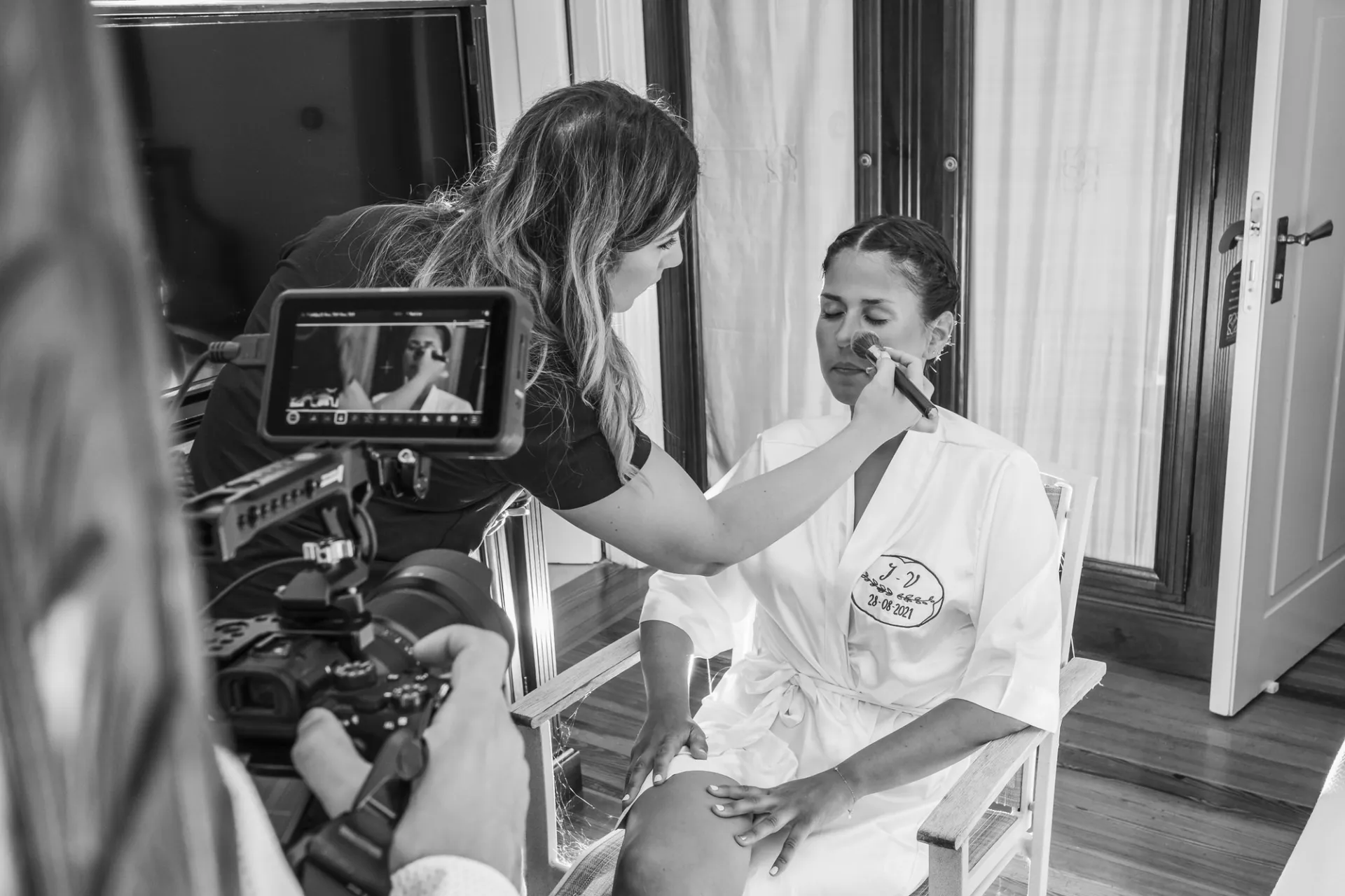 Equipo Visualtec filmando una boda